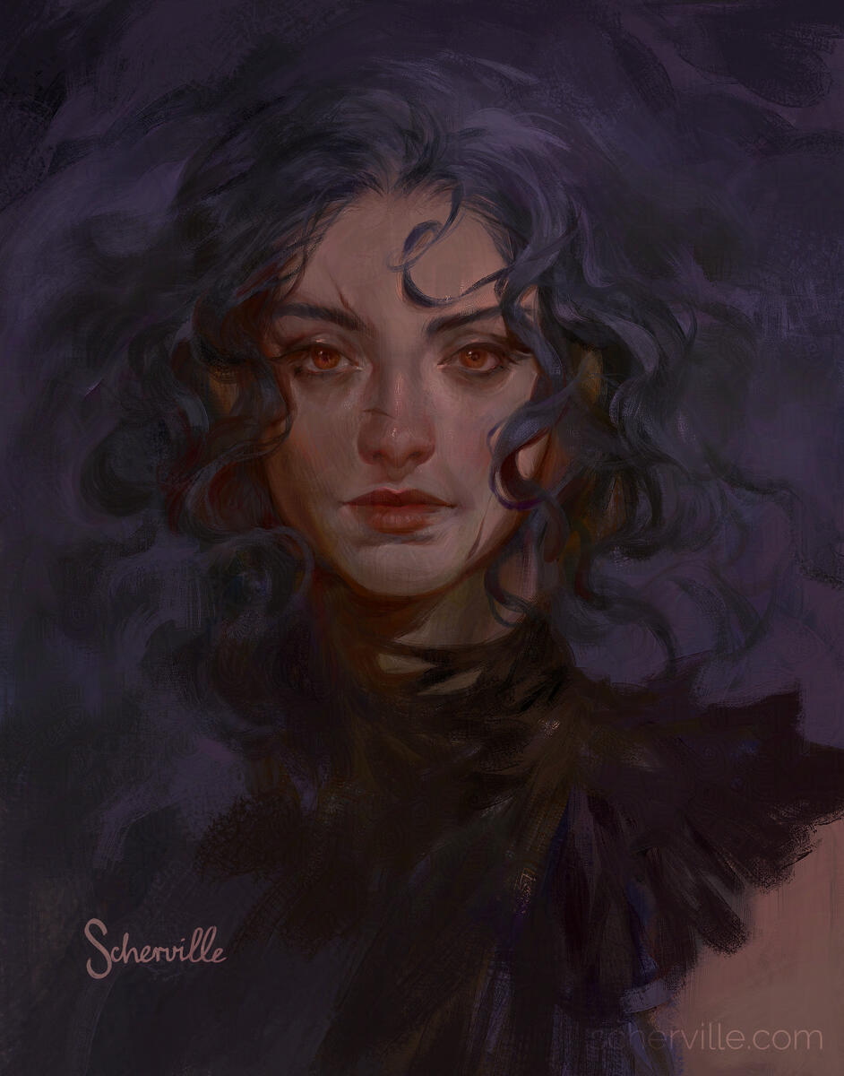 A digital illustration painted in Art Studio Pro. 2022.