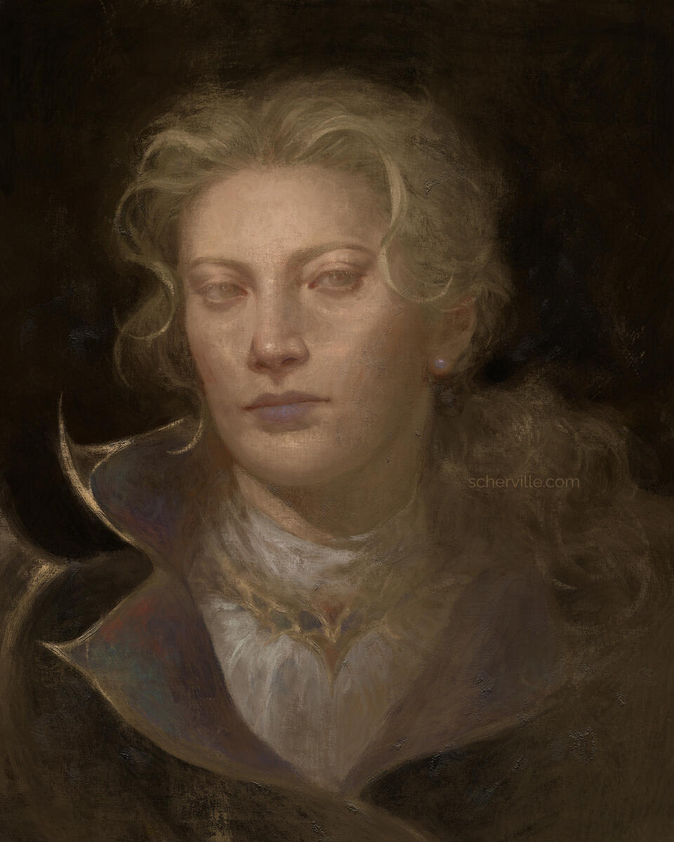 Scherwiz - a digital illustration painted in Photoshop. 2026.