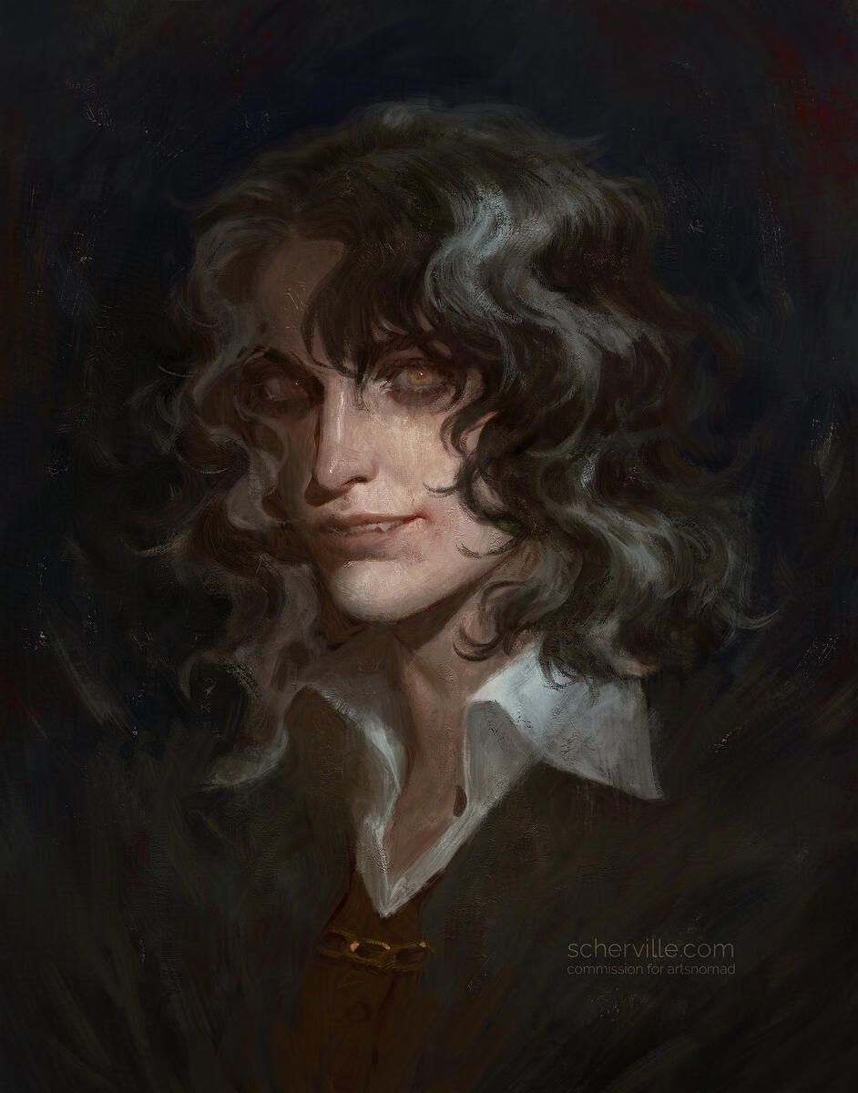 Elliot - a digital illustration painted in Photoshop. 2024.