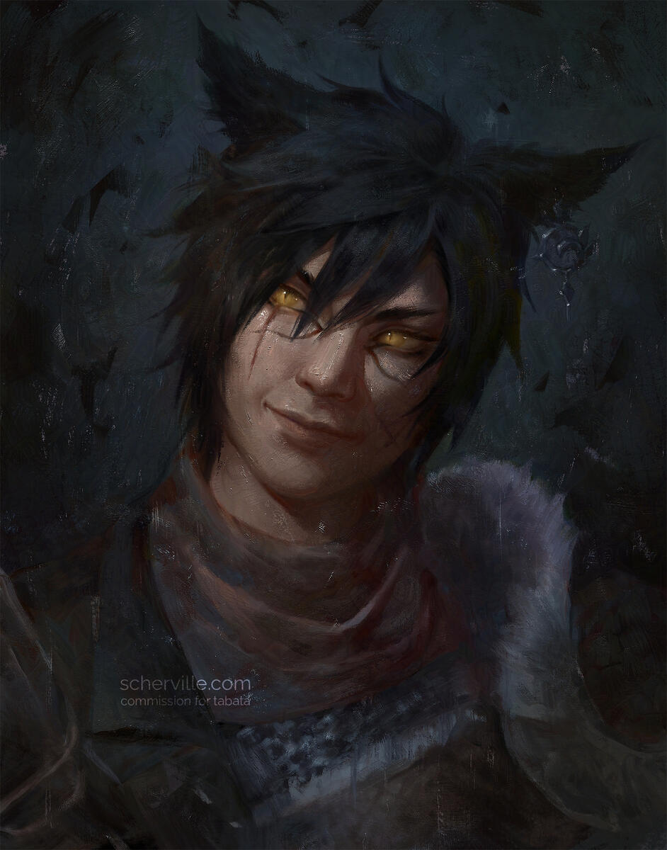 N&#39;hara Tia - a digital illustration painted in Photoshop. 2025.