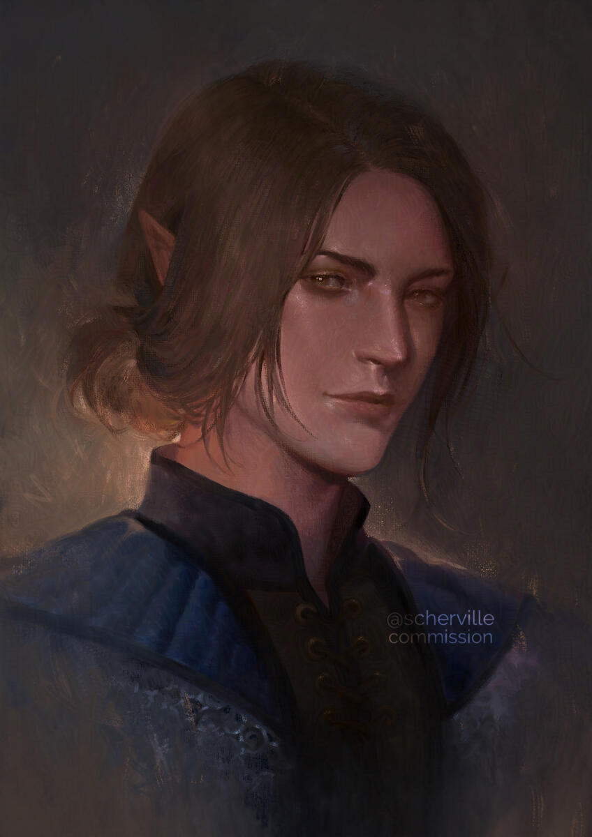 En - a digital illustration painted in Photoshop. 2024.